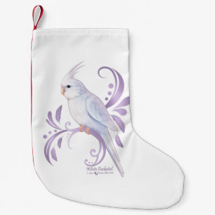 Petite Chaussette De Noël Cockatiel blanc