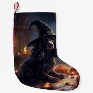 Petite Chaussette De Noël Cocker Spaniel Citrouilles Halloween effrayant