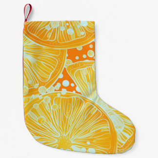 Petite Chaussette De Noël Cocktail Citrus : Motif d'eau étincelante