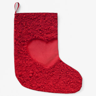 Petite Chaussette De Noël Coeur de l'ombre des yeux rouges : texture cosméti