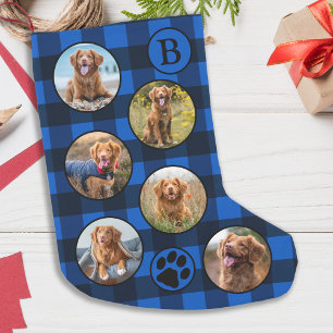 Petite Chaussette De Noël Collage photo pour animal de compagnie personnalis