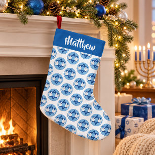 Petite Chaussette De Noël Colombes de Paix de Hanukkah