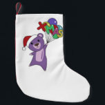 Petite Chaussette De Noël Colorful Bears Merry Christmas Winter Animals Bear<br><div class="desc">The purple bear for Christmas with fairy lights. Funny animals with gifts and snow to the holidays. Also funny for Christmas in July. Bears are sweet animals and perfect for Christmas.</div>