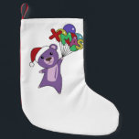 Petite Chaussette De Noël Colorful Bears Merry Christmas Winter Animals Bear<br><div class="desc">The purple bear for Christmas with fairy lights. Funny animals with gifts and snow to the holidays. Also funny for Christmas in July. Bears are sweet animals and perfect for Christmas.</div>