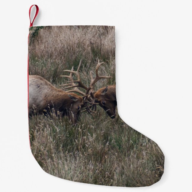 PETITE CHAUSSETTE DE NOËL COMBATTRE LES CERFS (Devant)