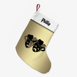 Petite Chaussette De Noël Comédie personnalisée Tragédie Masques théâtraux
