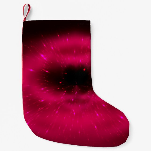 Petite Chaussette De Noël Composition fractale rose Abstraite. Explosion mag (Devant)