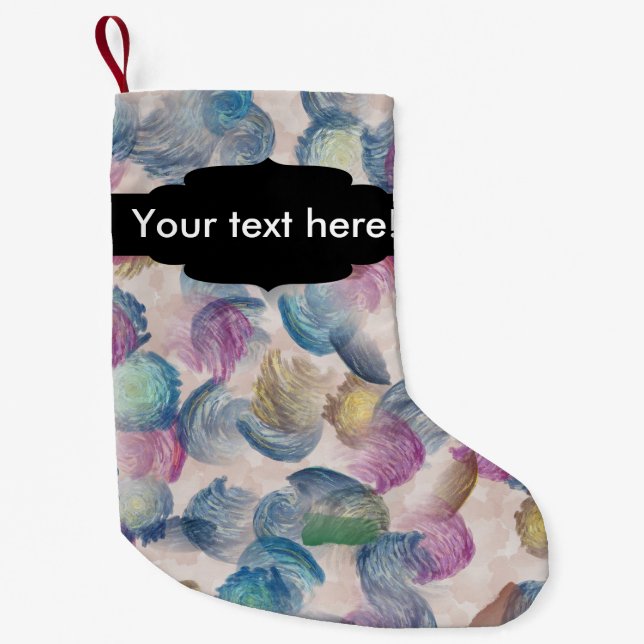Petite Chaussette De Noël Conception d'abrégé sur courses de brosse (Devant)