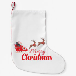 Petite Chaussette De Noël Conception de Noël et rennes