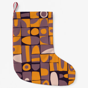 Petite Chaussette De Noël Conception motif transparente avec bracelet géomét