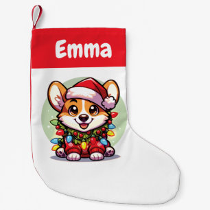 Petite Chaussette De Noël Corgi Joyeux Noël Animaux d'hiver Joli Corgis