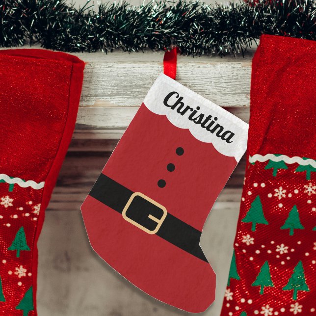 Petite Chaussette De Noël Costume du Père Noël (Santa Claus Suit Small Christmas Stocking
)
