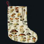 Petite Chaussette De Noël Cottagecore Champignons Naturaliste Vintage<br><div class="desc">Cottagecore Champignons Naturaliste Vintage</div>