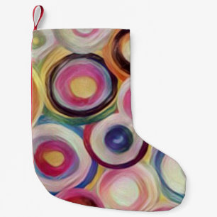 Petite Chaussette De Noël Couleur dégradée, texture rugueuse arrière - plan.
