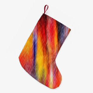 Petite Chaussette De Noël Couleur du coucher de soleil Stockage de Noël