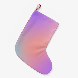 Petite Chaussette De Noël Couleurs violettes pastel Ombre Abstrait flou dég
