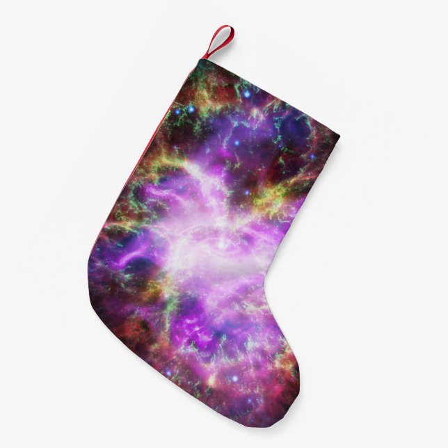 Petite Chaussette De Noël Crabe Nebula Supernova Remnant Hubble Composite (Devant (Accrochage))