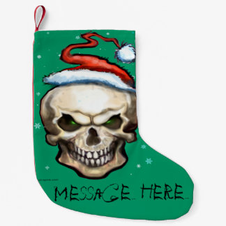 Petite Chaussette De Noël Crâne de Noël