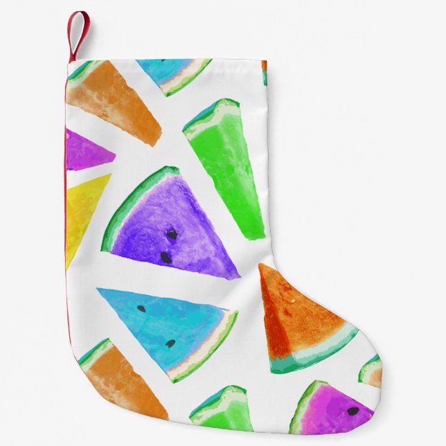 Petite Chaussette De Noël Création du Motif de pastèque 6 (Devant)