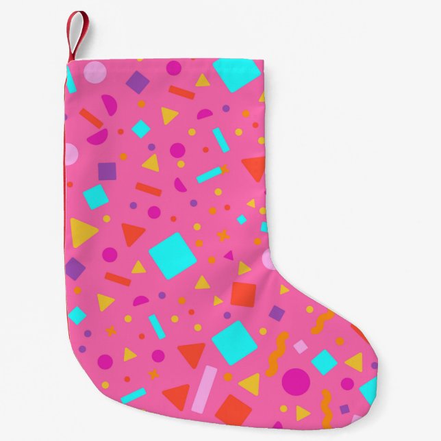 Petite Chaussette De Noël Création géométrique de la figure 4 (Devant)