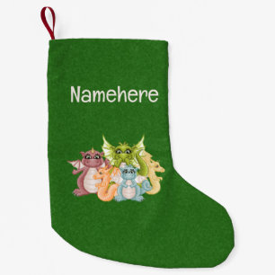 Petite Chaussette De Noël Créez vos propres dragons mignons verts