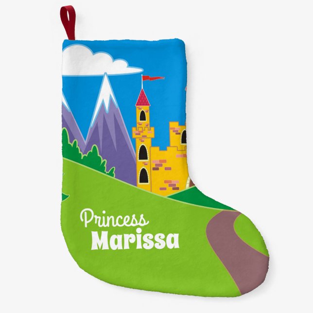 Petite Chaussette De Noël Créez Votre Propre Joli Château Princesse Fairy (Devant)