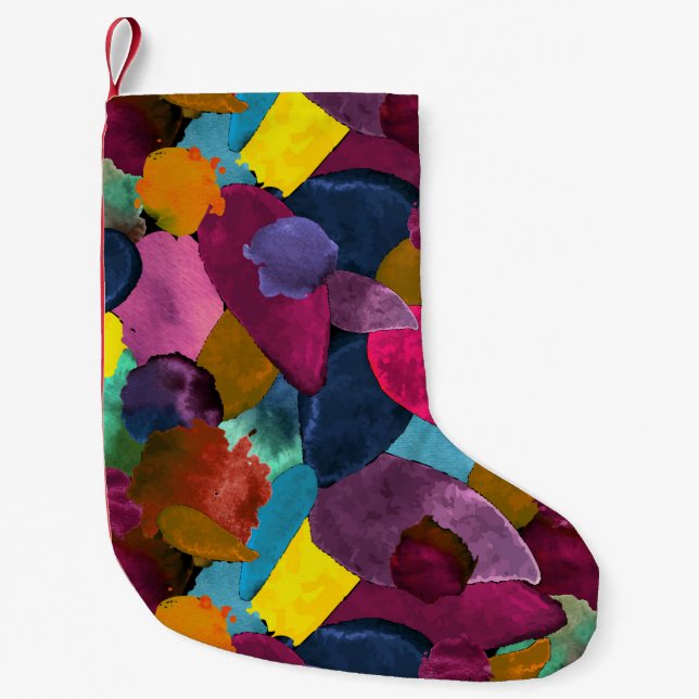 Petite Chaussette De Noël Crête de couleur 3 (Devant)
