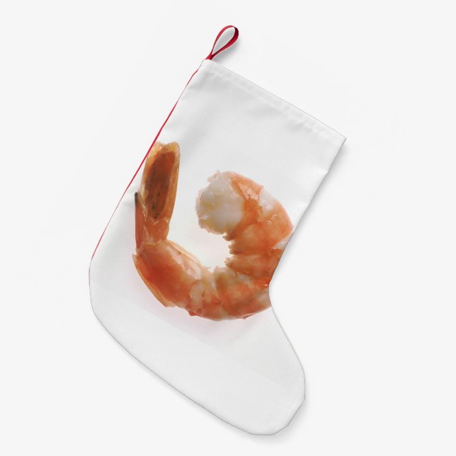 Petite Chaussette De Noël Crevette cuite (Devant (Accrochage))