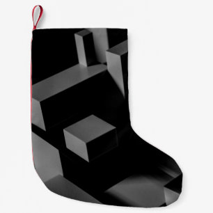 PETITE CHAUSSETTE DE NOËL CUBE NOIR