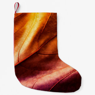 Petite Chaussette De Noël cuir Brown textureleather, abstrait, antique, reto