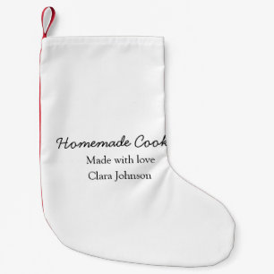 Petite Chaussette De Noël Cuisiniers maison ajoutez votre texte nom personna