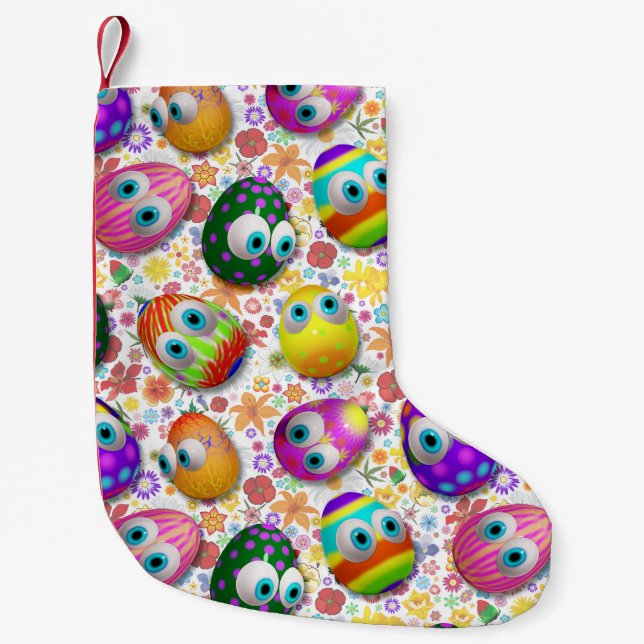 Petite Chaussette De Noël Cute and Funny Easter Eggs Cartoon (Devant)