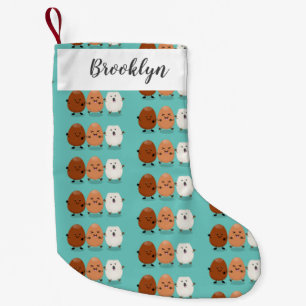 Petite Chaussette De Noël Cute kawaii oeufs humoristique dessin animé