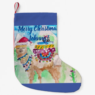 Petite Chaussette De Noël Cute Llama Joyeux Noël Garçons Enfants Se Stocker