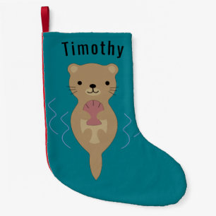 Petite Chaussette De Noël Cute Otter