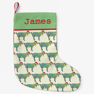 Petite Chaussette De Noël Cute Père Noël Chèvre Personnalisé