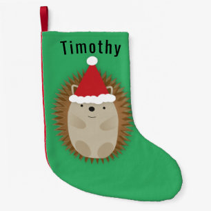 Petite Chaussette De Noël Cute Père Noël Hedgehog