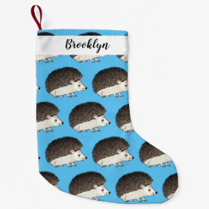 Petite Chaussette De Noël Cute prickly hedgehog cartoon