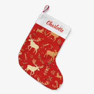 Petite Chaussette De Noël Cute Simple joyeux Noël caricature patte de rennes
