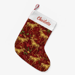 Petite Chaussette De Noël Cute Simple joyeux Noël caricature patte de rennes
