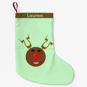 Petite Chaussette De Noël Cyber rennes de Noël Stocker personnalisé