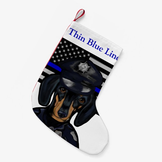 Petite Chaussette De Noël Dachshund (Devant (Accrochage))
