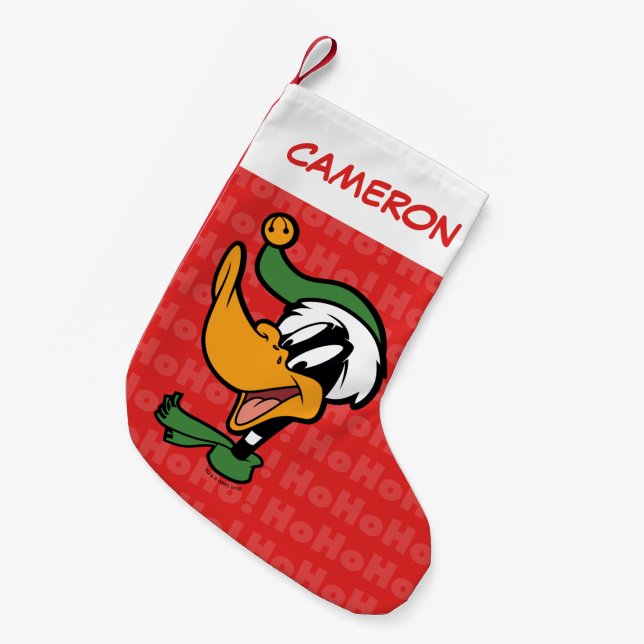 Petite Chaussette De Noël DAFFY DUCK™ "Happy Holi-Daze" (Devant (Accrochage))