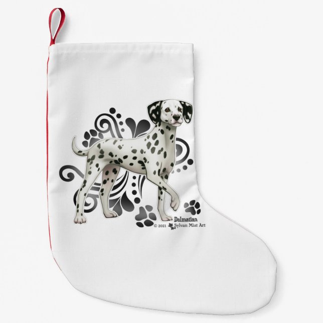 Petite Chaussette De Noël Dalmatien (Devant)