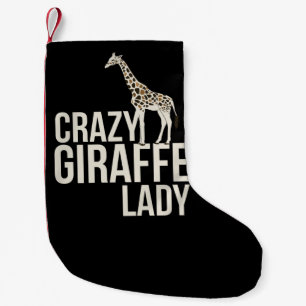 Petite Chaussette De Noël Dame de la girafe folle