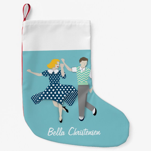 Petite Chaussette De Noël Danse à voile (Devant)