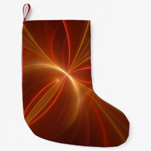 Petite Chaussette De Noël Danse Avec La Lumière Moderne Art Fractal Abstrait