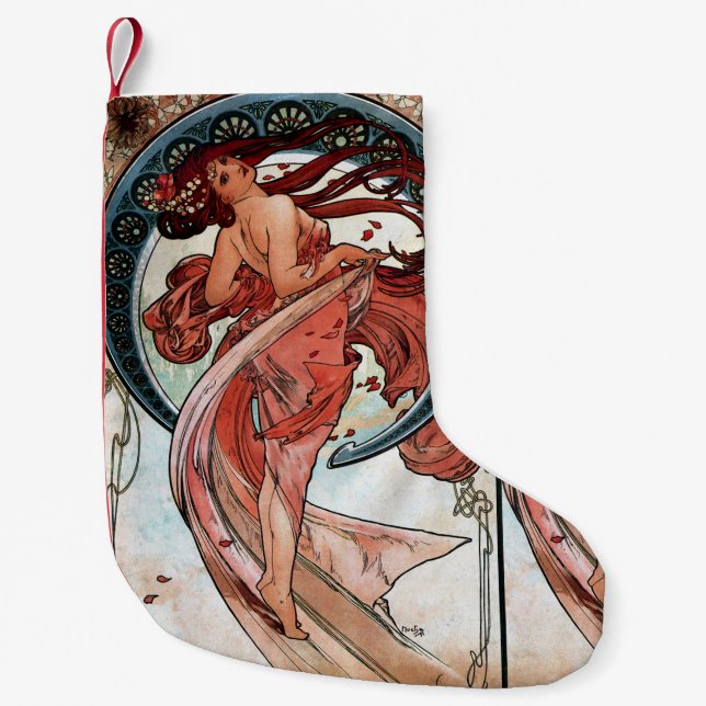 Petite Chaussette De Noël Danse d'Alfons Mucha 1898 (Devant)
