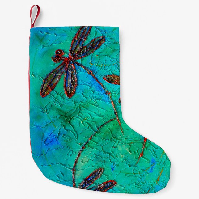 Petite Chaussette De Noël Danse de libellule (Devant)