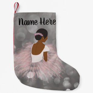 Petite Chaussette De Noël Danse nommée personnalisée de ballerine